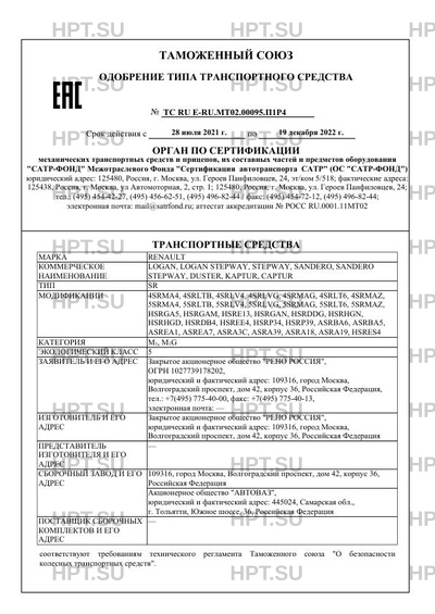 Скачать ОТТС ТС RU Е-RU.МТ02.00095.П1Р4 - База ОТТС HPT.SU